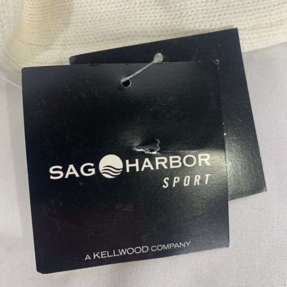 Sag Harbor Sport Womens Size Medium Cotton Sweater White - Picture 4 of 10